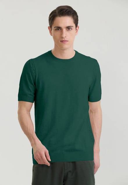 Felix Hardy Tshirt Ronde Hals 100% Katoen Heren Donkergroen - 2Xl
