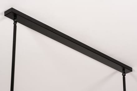 Lumidora Hanglamp 74160 - CARPI - 5 Lichts - E27 - Zwart - Metaal