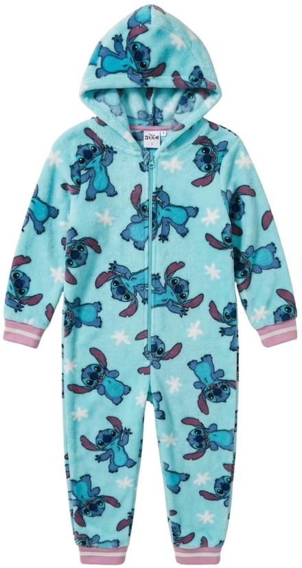 Lilo & Stitch Onesie - Maat 122/128 - Polyester - Pyjama - Blauw