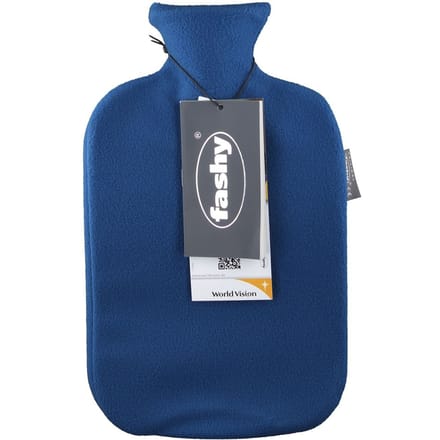 Fashy Warmwaterzak En Hoes Blauw 1 Warmwaterkruik
