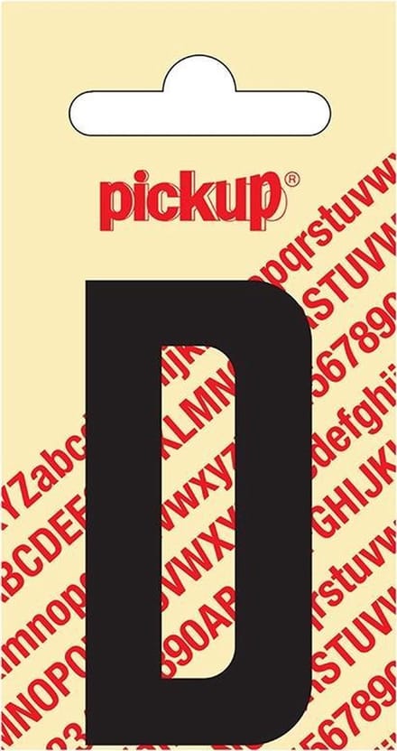 Pickup plakletter Nobel 60 mm zwart D - 31002060D