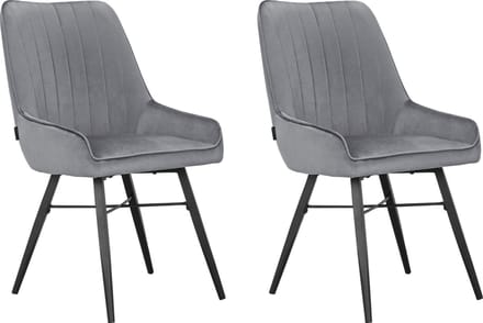 Akita-Eetkamerstoel - 2 Pack - Lichtgrijs