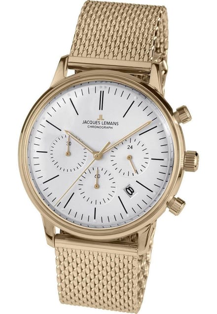 Jacques Lemans - N-209ZN - Polshorloge - Heren - Quartz - Chronograph - Retro Classic