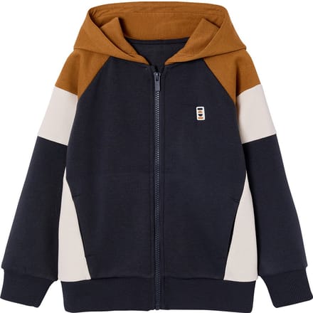 Vertbaudet Sweater met rits jongen met capuchon coloblock