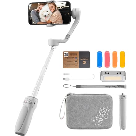 ZHIYUN SMOOTHQ4 COMBO Handheld 3-assige gimbal-stabilisator voor smartphone, draagbare telefoon, vloggimbal grijs