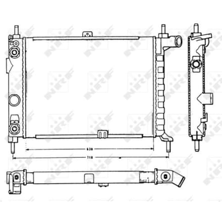 Radiator, motorkoeling NRF 58721