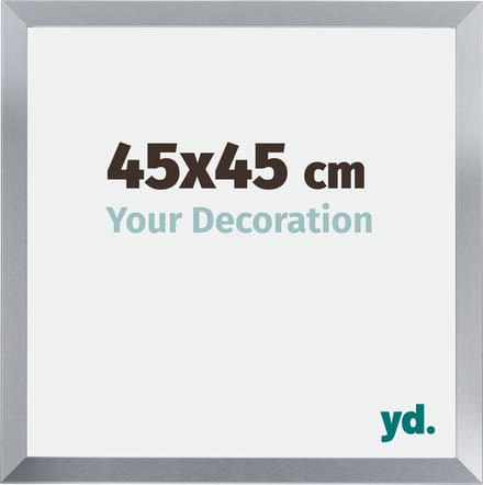 Your Decoration - Fotolijst 45x45 cm - MDF - Zilver Glans - Catania