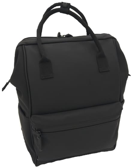 Daniel Ray Daveyton Dull Rubber PU Rugzak - Zwart