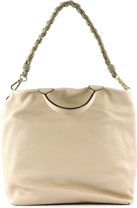 abro Leren Shopper Schoudertas Leather Dalia Bucket Kaia Big Natural Beige
