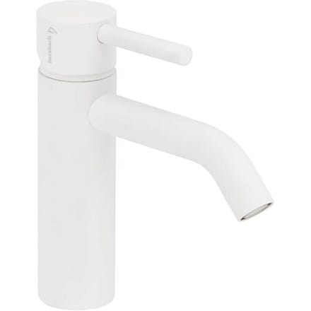 Herzbach DEEP WHITE Single-lever basin mixer M-Size spout 13 cm 23.203200.1.07