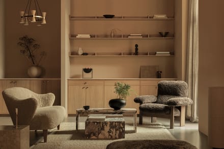 Audo Ingeborg Schapenvacht Fauteuil - eiken - sahara