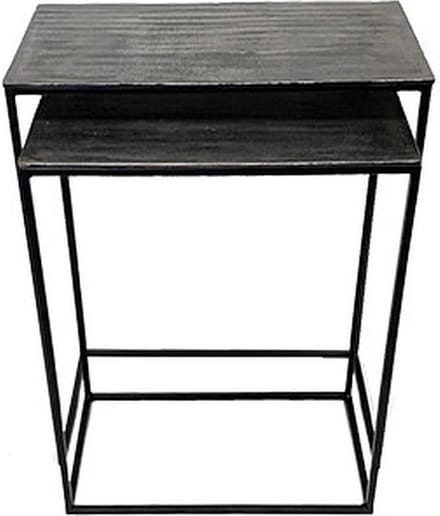 KRAM. | Bijzettafel set van 2 Pewter
