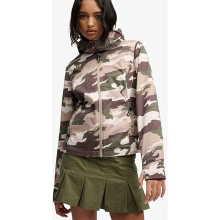 Dames Ripstop Hoodie met Hoge Kraag Superdry Bench