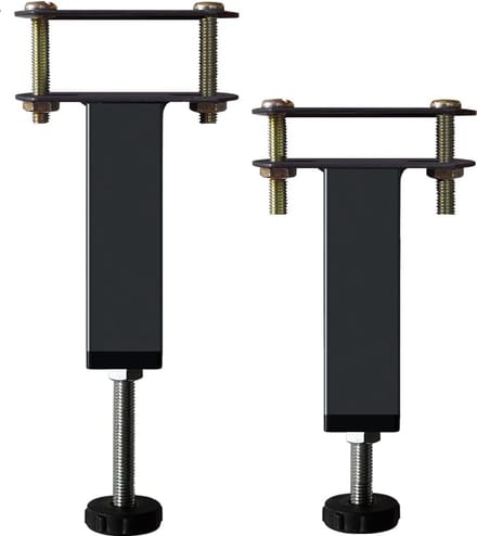 Verstelbare Bedpoten Set van 2 - Metalen Meubelondersteuning voor Bedframes (15 cm - 22 cm)