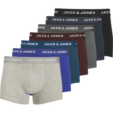 Jack & Jones Heren boxershorts trunks jacspector 7-pack color