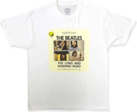 The Beatles - Long & Winding Road Heren T-shirt - S - Wit