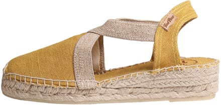Vegan platte espadrilles voor dames van katoen | VERDI-V