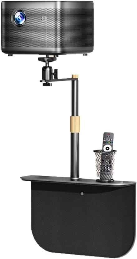 Projector Beugel - Muur Plank - Thuisbioscoop Setup - Verborgen Ontwerp - 25-40cm Verstelbaar - Zwart