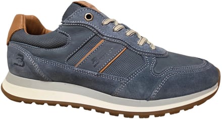 Bufflox Madrid Sneakers Blauw Leer en Suede Heren - Blauw - 41