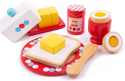 Bigjigs - Ontbijtset van hout