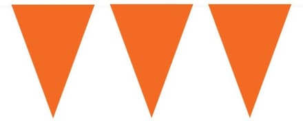 Vlaggenlijn oranje 20 puntenks