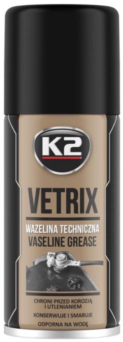 K2 Vetrix - Technische Vaseline in Aerosol - Waterbestendige Bescherming - Metaal- en Rubberonderhoud