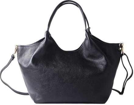 Giuliano lederen handtas Dalia - Made in Italy -Dames- Zwart