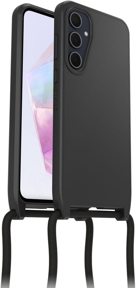 OtterBox React Necklace - Geschikt voor Samsung Galaxy A35 - Hoesje met Koord - Zwart