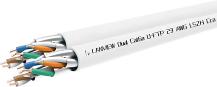 Lanview LVN122163 netwerkkabel Wit 305 m Cat6a U/FTP (STP) Rond