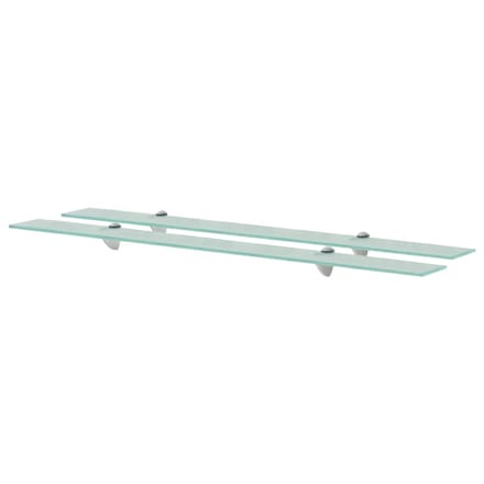 vidaXL - Schappen - zwevend - 2 - st - 100x20 - cm - 8 - mm - glas