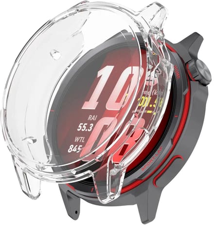 Strap-it TPU Case geschikt voor Huawei Watch GT Runner 2 - Optimale bescherming tegen krassen & stoten - Screenprotector (Transparant)