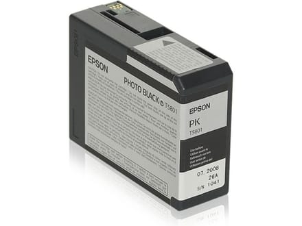 Epson inktpatroon voor foto's in zwart - Hoogwaardige compatibele cartridge voor Epson printers, model T580100.