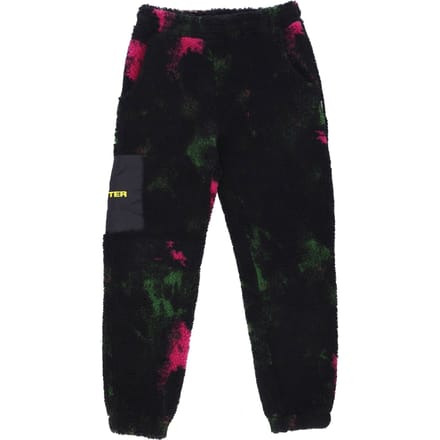 Heren tie-dye bontbroek zwarte beer