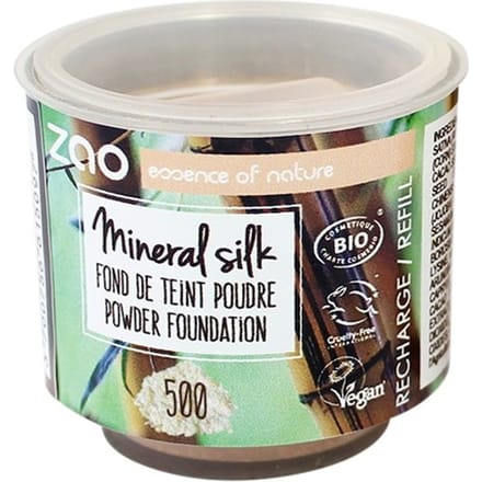 Zao Foundation Refill Mineral Silk Powder Mineraal poeder Dames 15 g