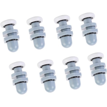 8 stuks Duurzaam Plastic Schuifroller Rail Deurwiel Badkamer Glazen Deur