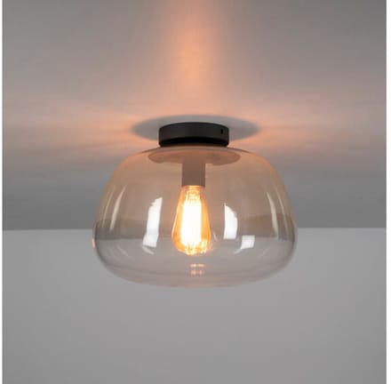 Plafondlamp Pulse Shaded 1L - Amber glas - 36x36x22 cm