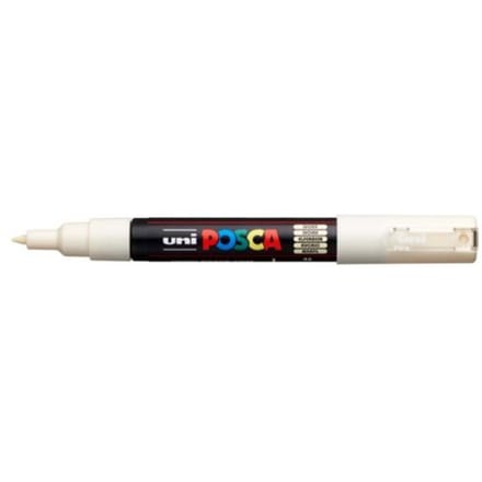 Posca marker met conische punt schrijfdikte extra-fijn ivoor