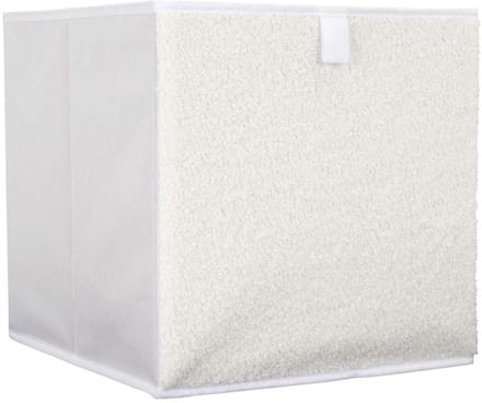 HowHomely SOFT CUBE - Textiele Opberger - 30x30 cm - Bouclé Stof - Opvouwbaar