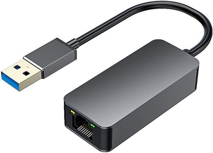 Netwerk Adapter - Ethernet USB - Snelle Internetverbinding - 2.5Gbps Snelheid - Compact Ontwerp - Zwart