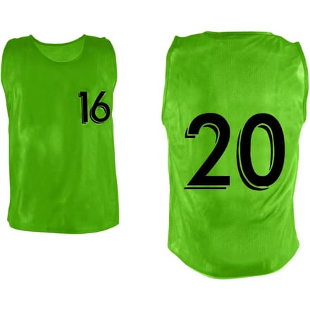 Genummerde chasuble van 16 tot 20 Sporti (x5)