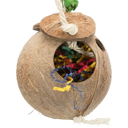 Trixie Hangspeelgoed Vogels Kokosnoot 35 Cm Hout Bruin