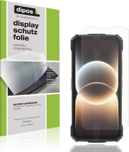 dipos – 4x Matte Beschermfolie geschikt voor Doogee Fire 7 Ultra | Krasbestendige & antireflecterende Screenprotector Ultra-Thin