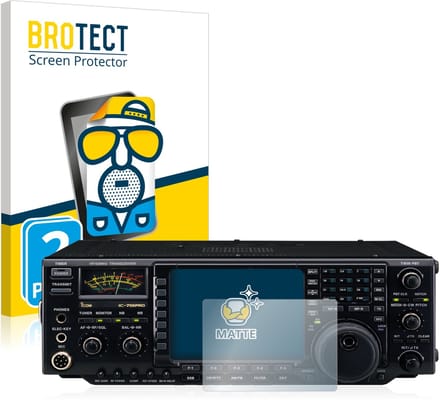 BROTECT - Screenprotector voor Icom IC-756 Pro III - Folie Beschermfolie matte 2 Stuks