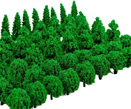 50pcs Gemengde Bomen - Miniatuur Bomen - Diorama Bomen voor Landschap DIY