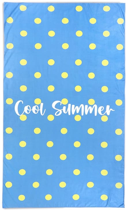 Beach Club Strandlaken Cool Summer - 100x180 cm - Blauw