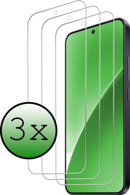Screenprotector - 3 Stuks Geschikt voor Xiaomi 15 - Extra Sterk - Beschermglas - Gehard Glas - Tempered Glass - Screen Protector
