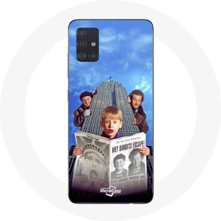Samsung Galaxy A51 Home Alone hoesje Mam, ik heb het vliegtuig weer gemist