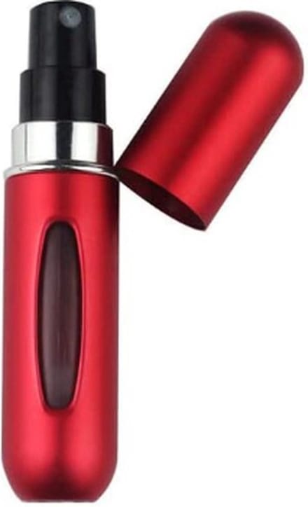 *** 2 Stuks Mini-Parfum-Flesje-Lipstick-Formaat-Navulbare-Verstuiver- Rood - van Heble® ***