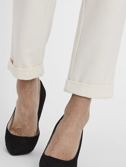 Vero Moda Broek Vmmaya Mw Loose Solid Pant Noos 10225280 Birch Dames Maat - W32 X L32