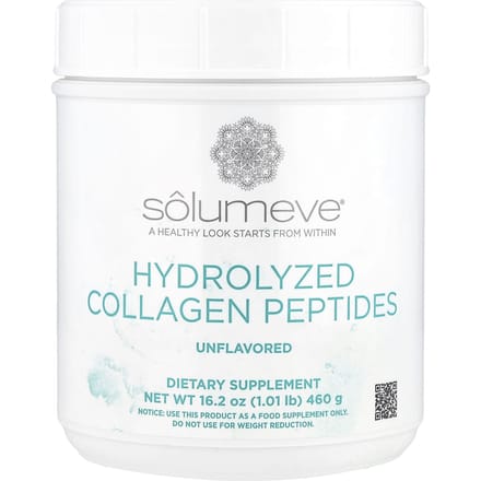 Beauté Éclatante, Peptides de Collagène Hydrolysé, Poudre Non Aromatisée, 460G (16oz/1lb)